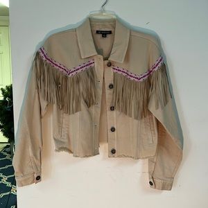 Fringe Cropped Jacket